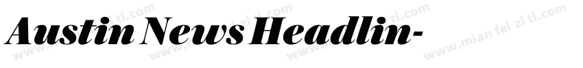 Austin News Headlin字体转换
